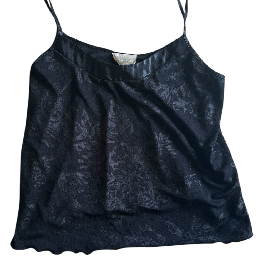 Expressions Black Floral Camisole (A21)